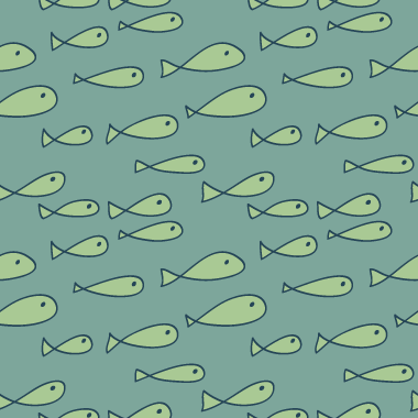 Pattern with fish - Illustration